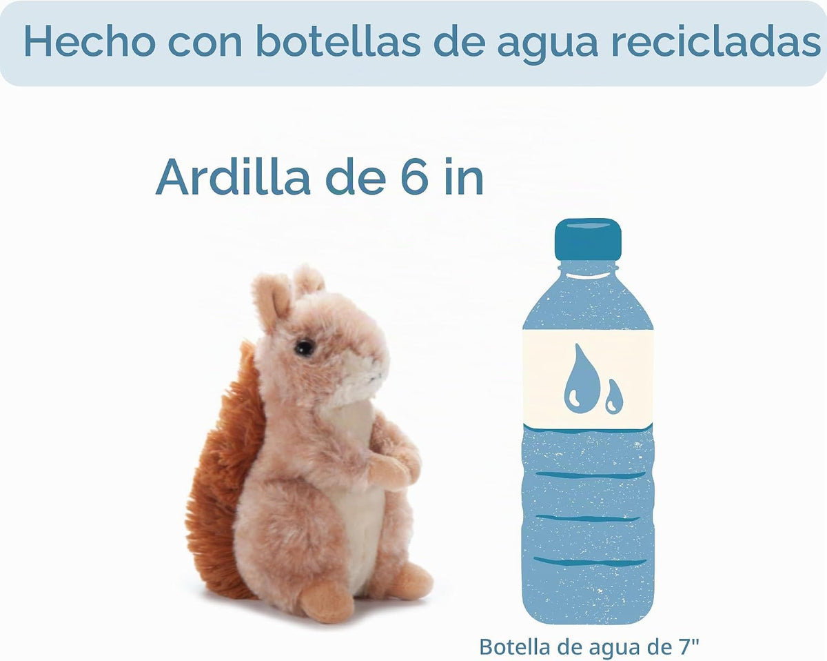 The Petting Zoo Animal de Peluche de Ardilla Marrón, Regalos para N...