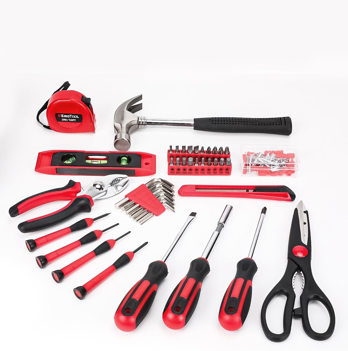 KingTool Kit de herramientas de reparación para el hogar - 149 piez...