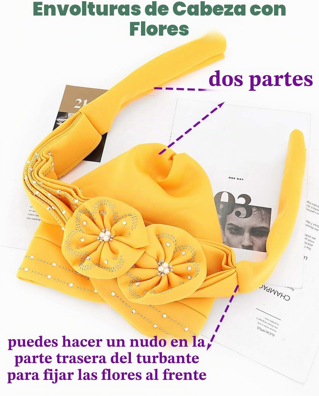 Woeoe Gorro Beanie Envolturas para la Cabeza Bufanda para la Cabeza...