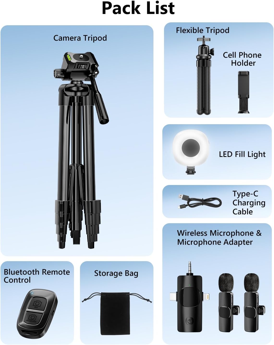 UBeesize Kit de inicio de YouTube para iPhone\/Android, kit de inic...
