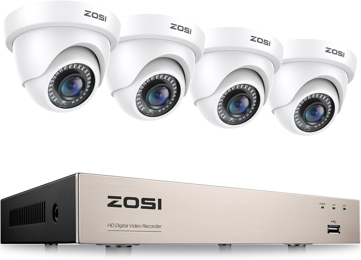 ZOSI 3K Lite 8CH H.265+ Sistema de cámara de seguridad para el hoga...