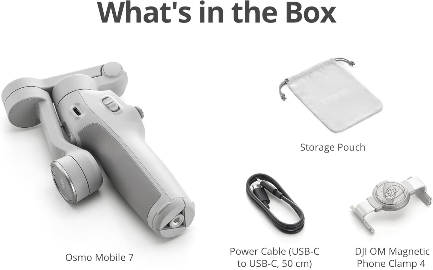 DJI Osmo Mobile 7 Estabilizador de cardán para iPhone, Android, trí...