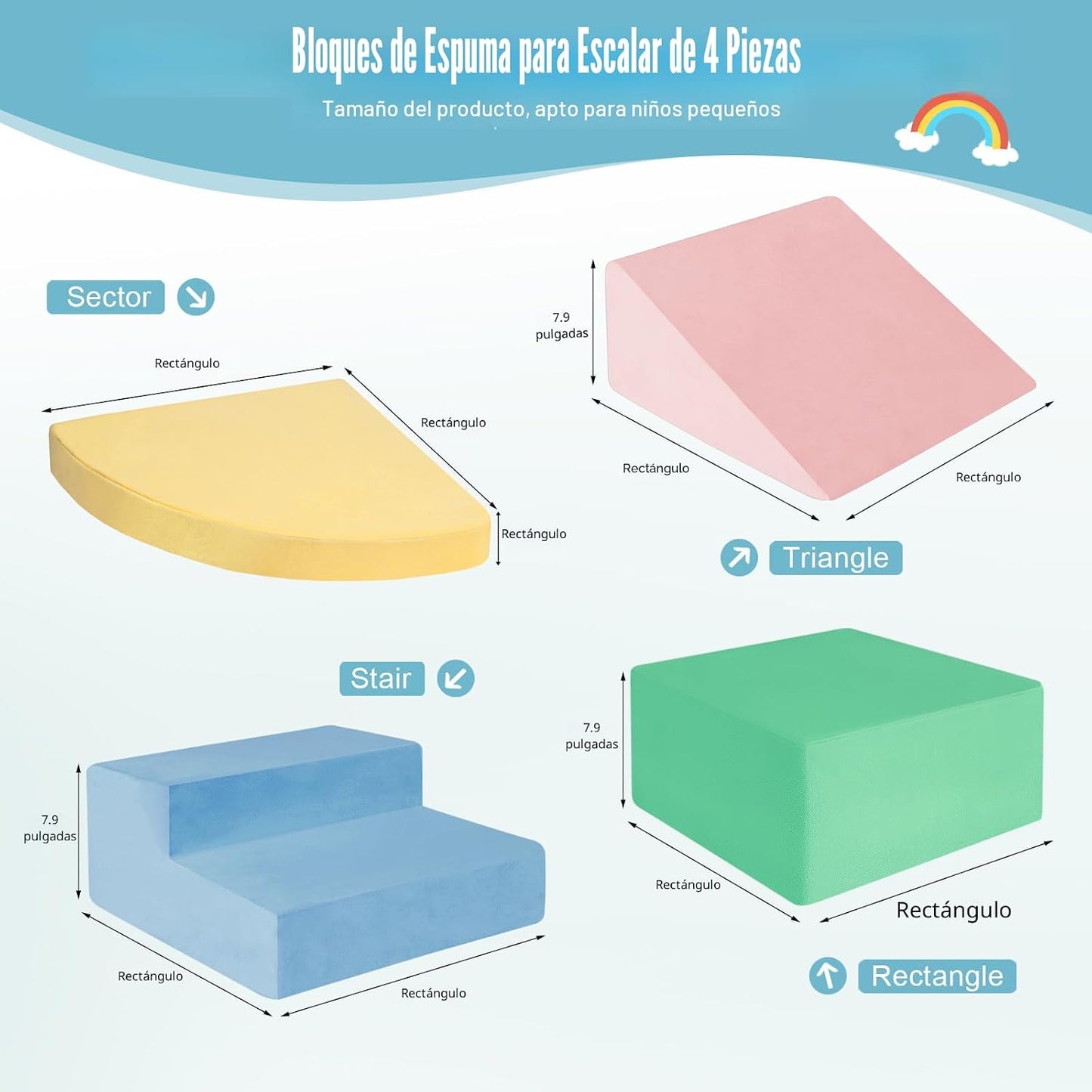 HHH HIKECUCAN Juguetes de escalada para niños de 1 a 3 años, bloque...