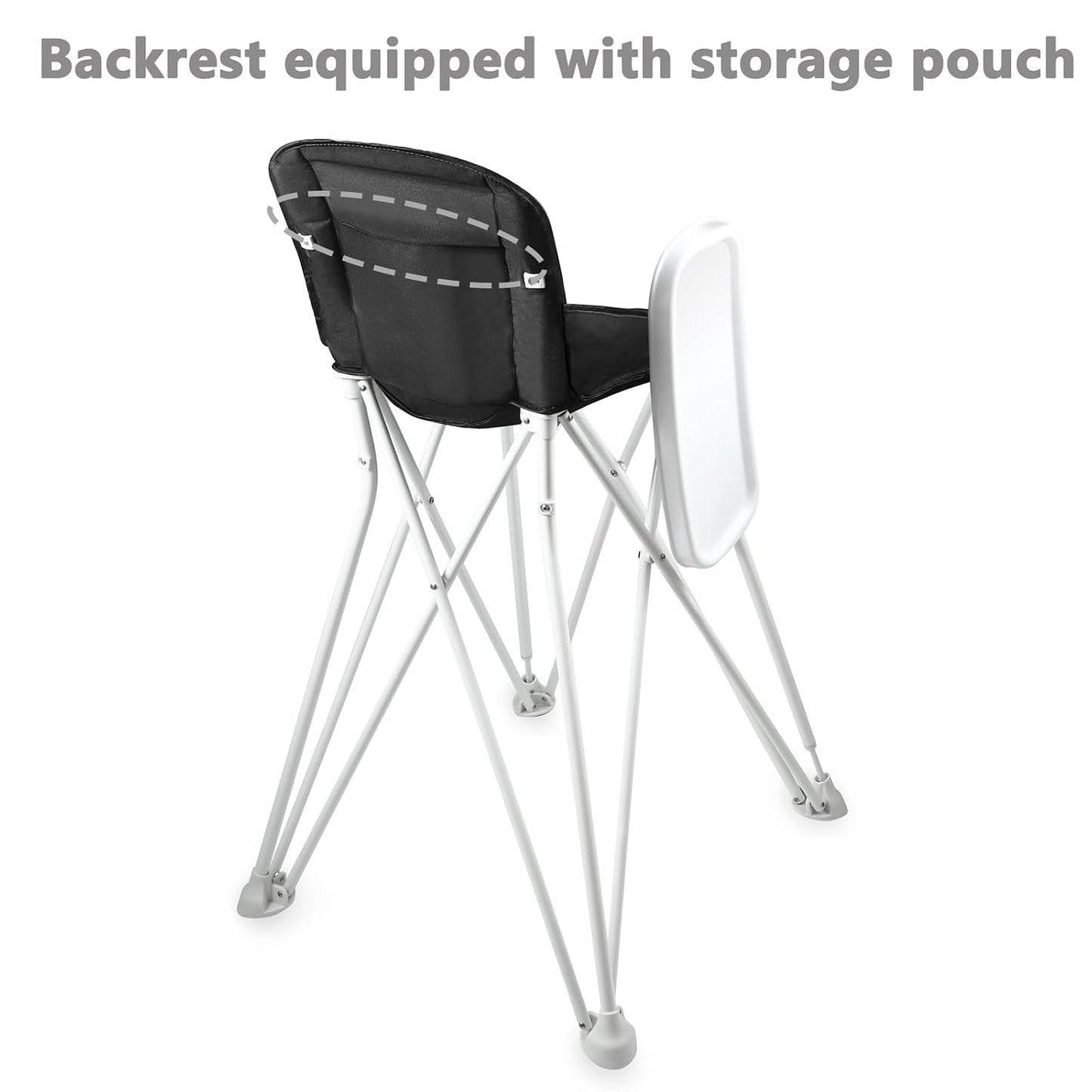 PandaEar Silla alta portátil para bebés y niños pequeños, silla alt...