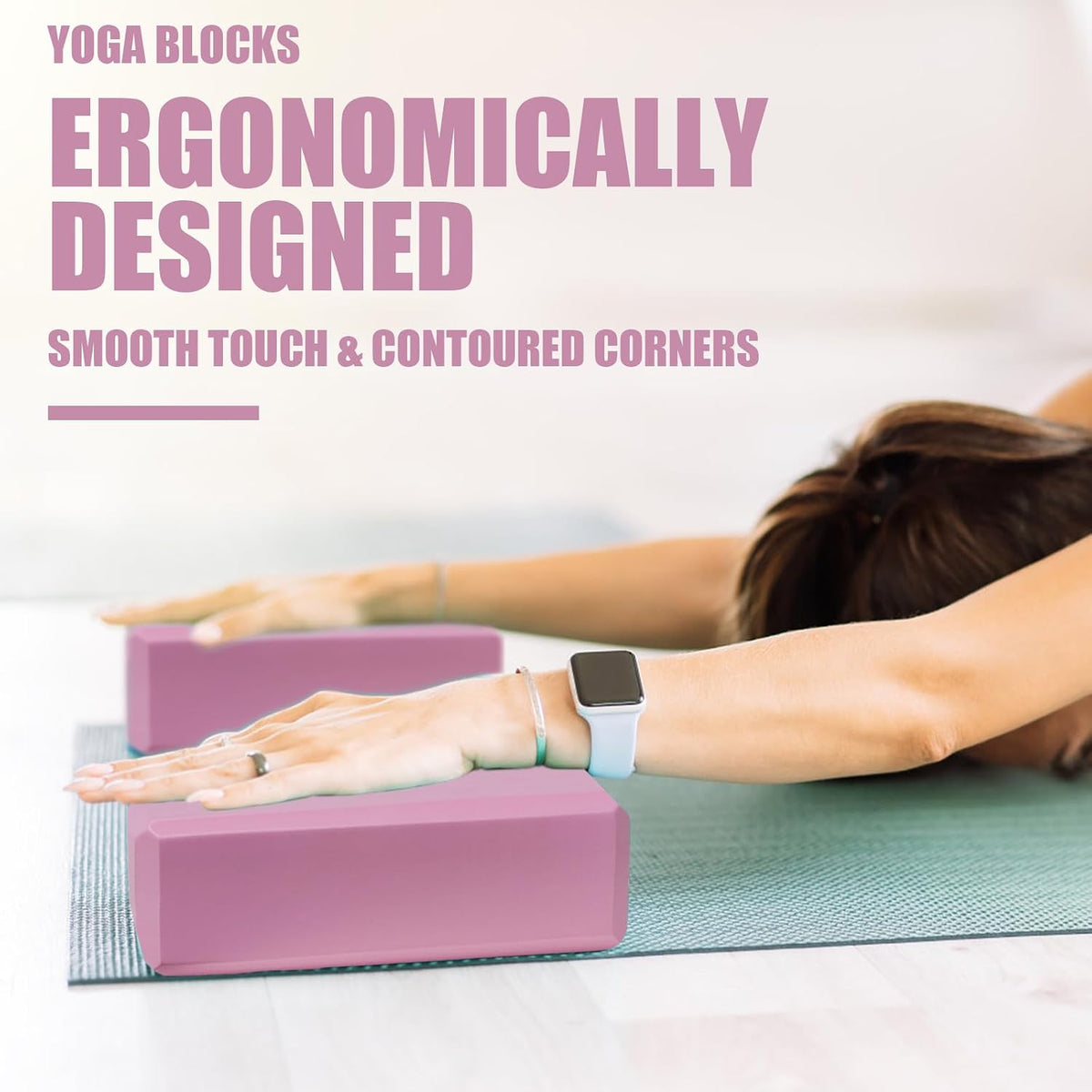 2 bloques de yoga, bloques de espuma de 9 x 6 x 3 pulgadas, accesor...