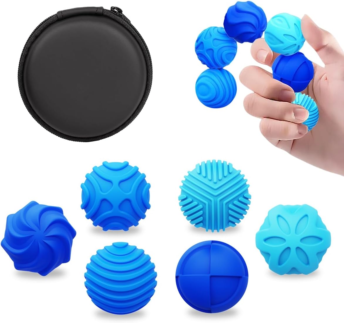 Bolas magnéticas de silicona para adultos y adolescentes, 6 juguete...