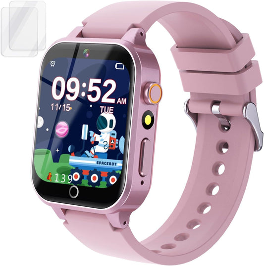 Reloj inteligente para niños de 5 a 12 años, 26 juegos, pantalla tá...