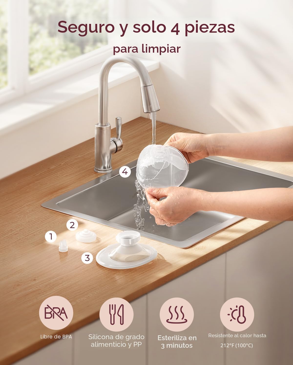Momcozy M5 Lite - Bomba extractora de leche manos libres portátil,...