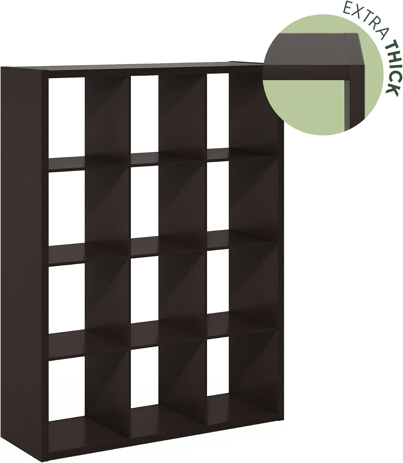 Furinno Cubicle Estantería para libros con estructura gruesa de 12...