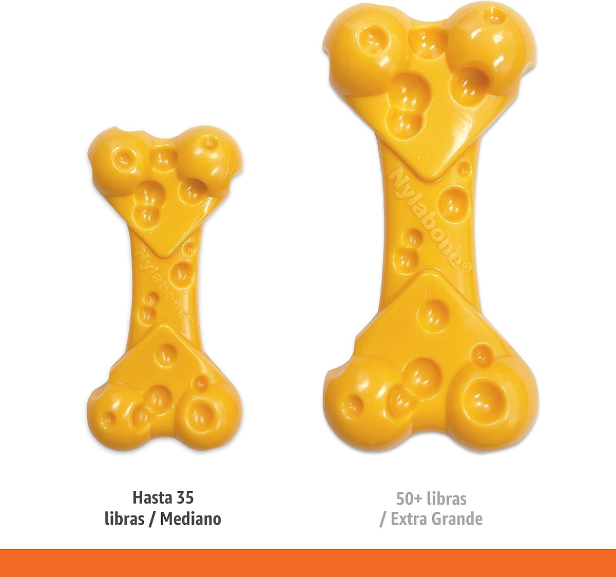 Nylabone Juguete de queso para perros, juguete masticable para perr...