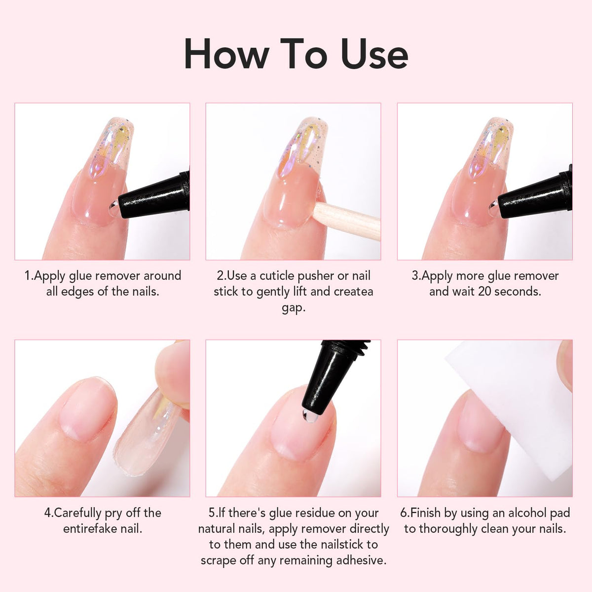 CurvLife Recientemente Actualizado Pegamento de Uñas de Secado Rápi...