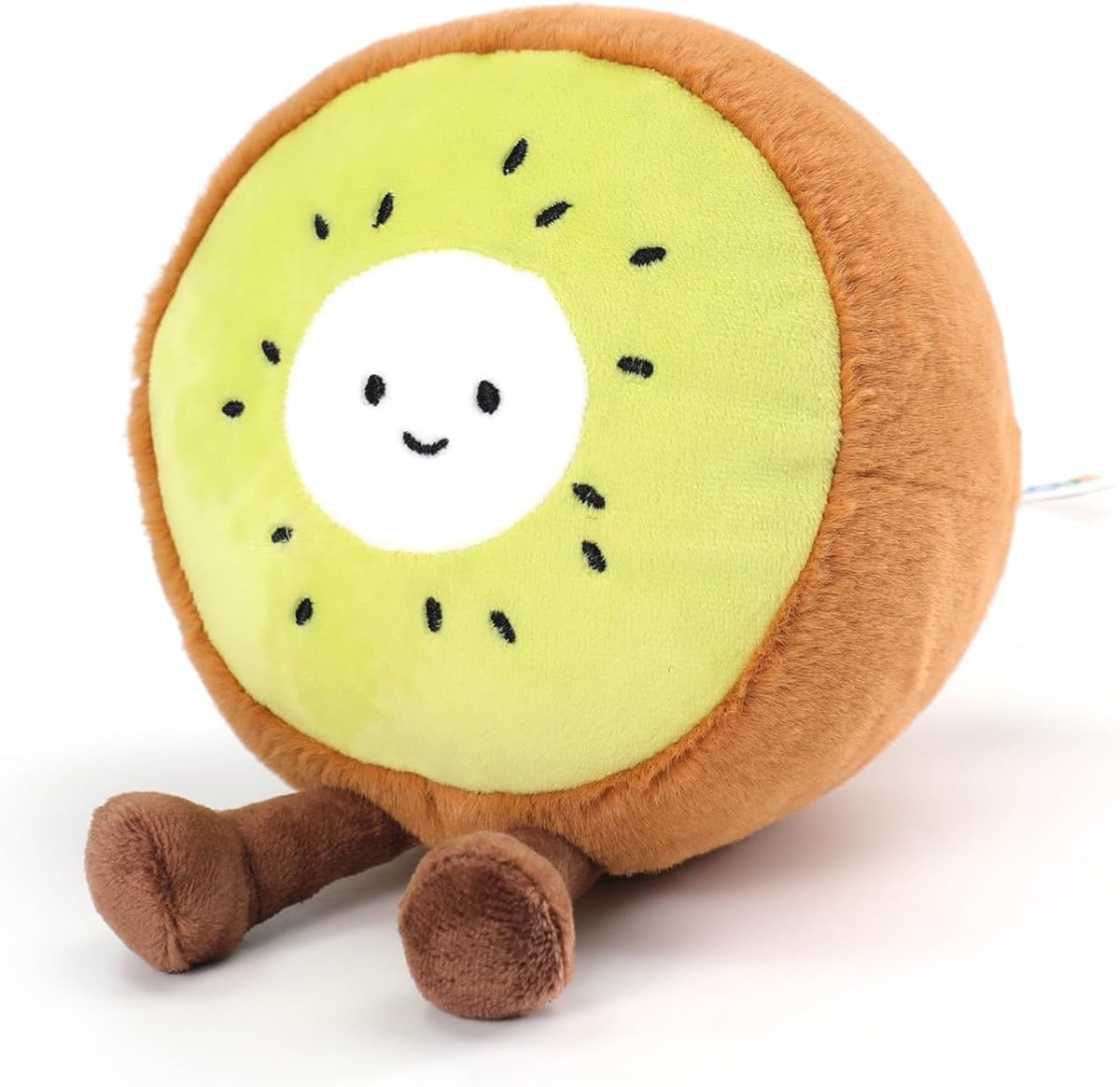 RECUR Juguete de peluche de fruta kiwi, peluche de fruta suave, lin...