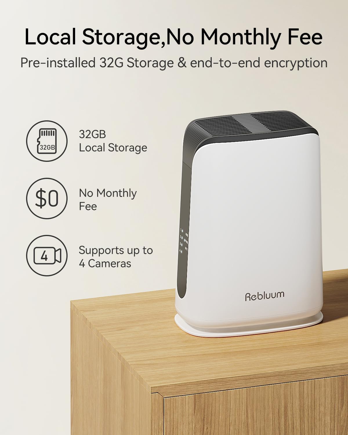 Cámaras de seguridad solares Rebluum de 4 MP inalámbricas para exte...