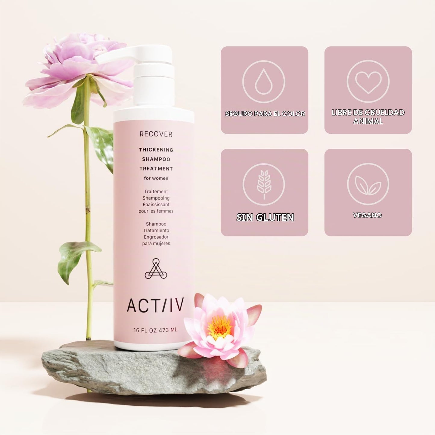ACTIIV Recover Tratamiento de Champú Densificante para Mujeres | Ap...