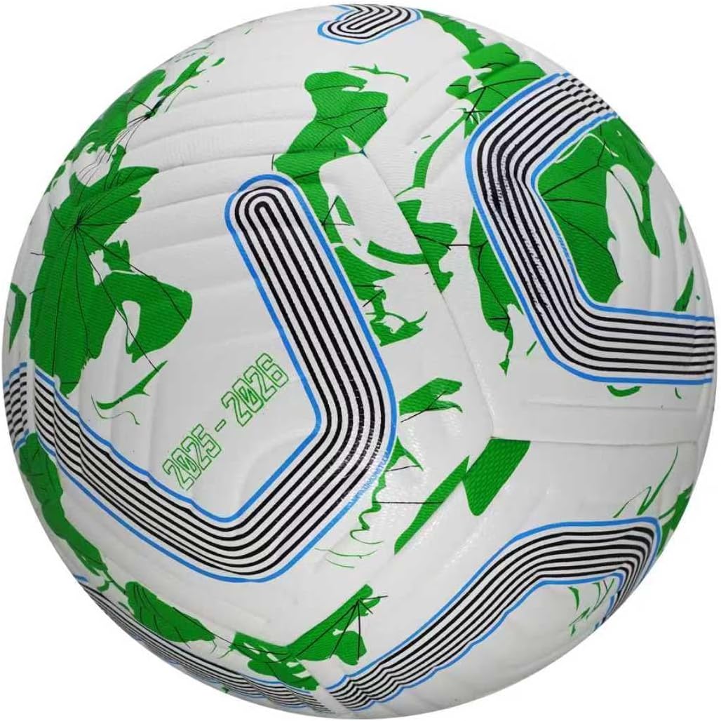 CWBCWB Balón de fútbol tamaño 5 para adultos y jóvenes, pelota de e...