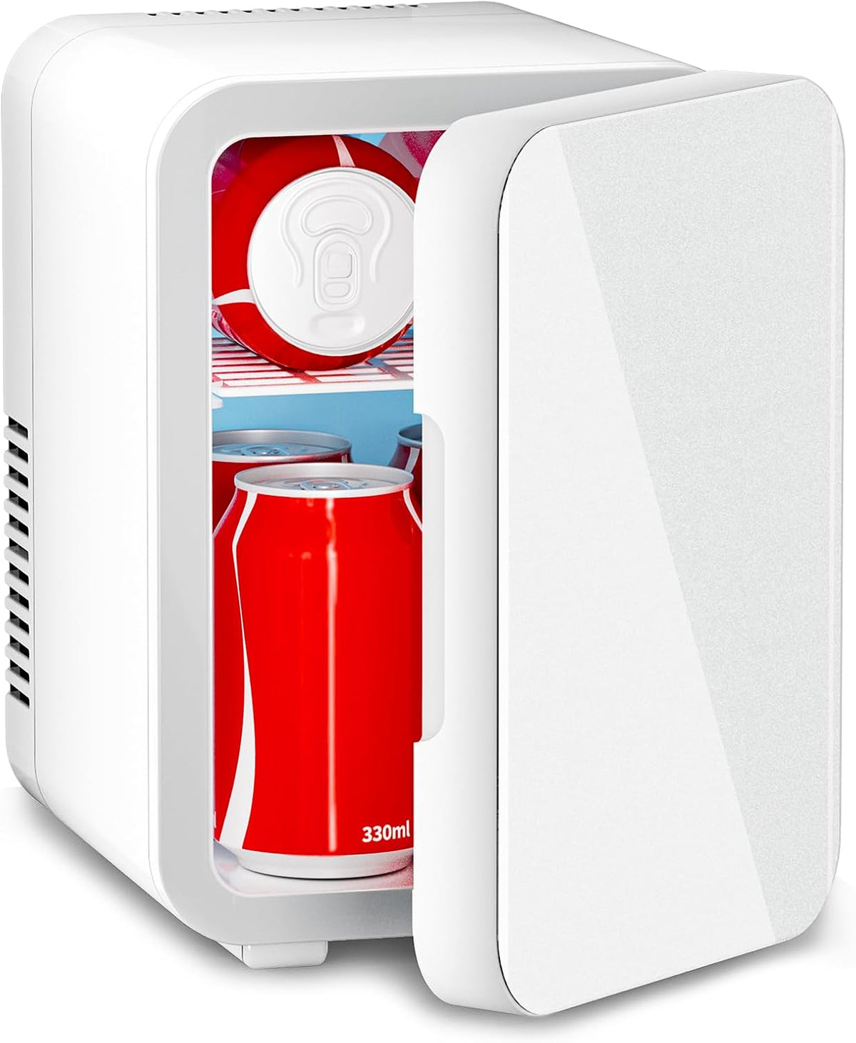 ENANCAX Mini refrigerador para dormitorio, portátil de 4 litros\/6...