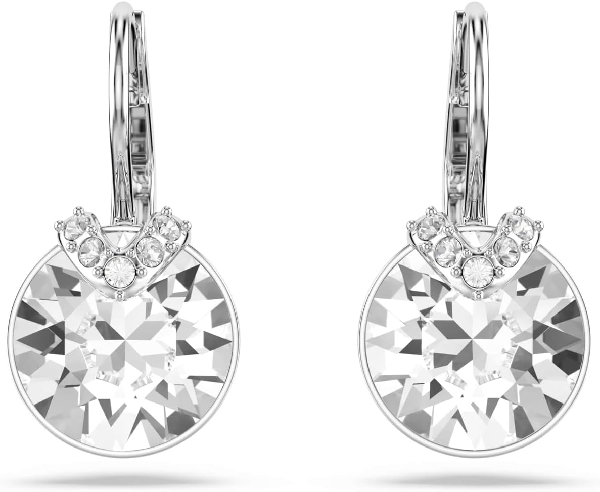 Pendientes de cristal Swarovski Bella V, cristales grises, amarillo...