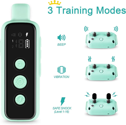 Bousnic Collar de choque para perros \u2013 Collar de entrenamiento...