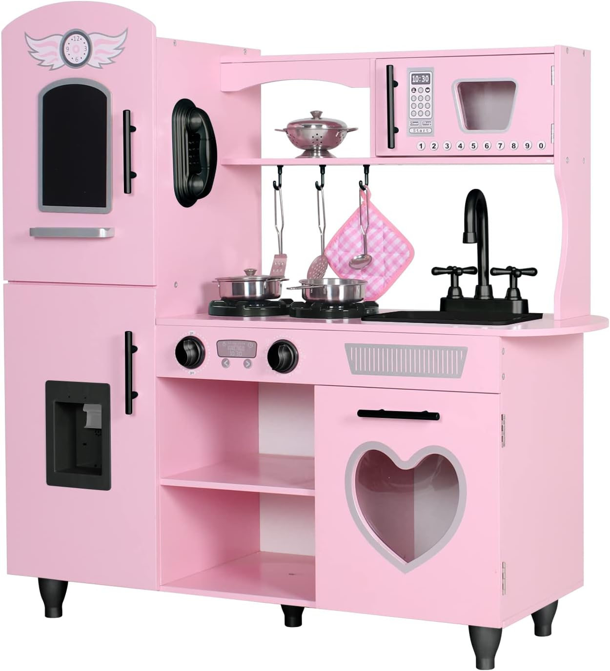 TaoHFE Cocina de Juguete, Juego de Cocina Rosa para Niñas, Juego de...