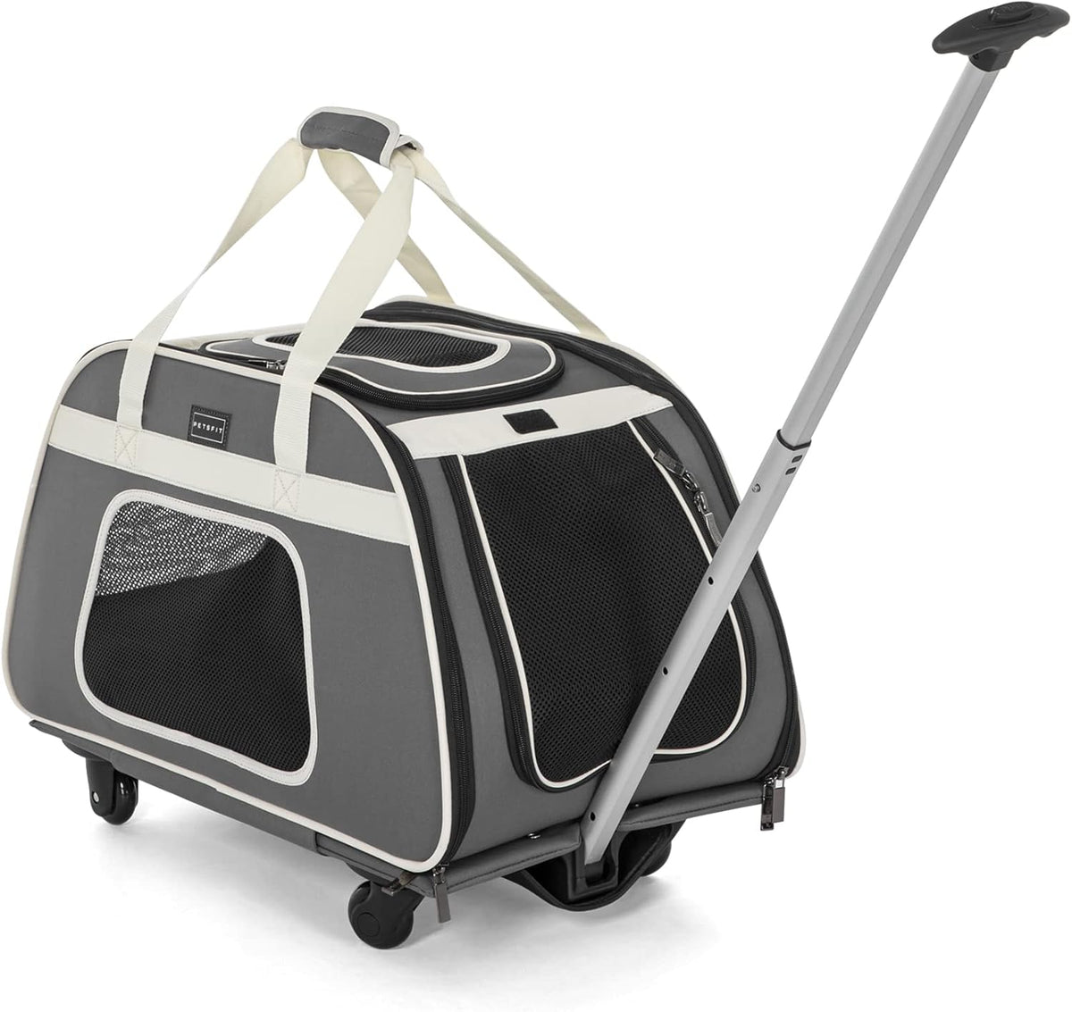 Transportín para animales domésticos Petsfit con ruedas removibles,...