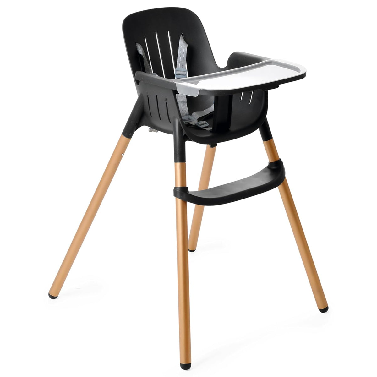 PEG Poke - Silla alta - Midnight Sky (negro y dorado) | Moderno y f...