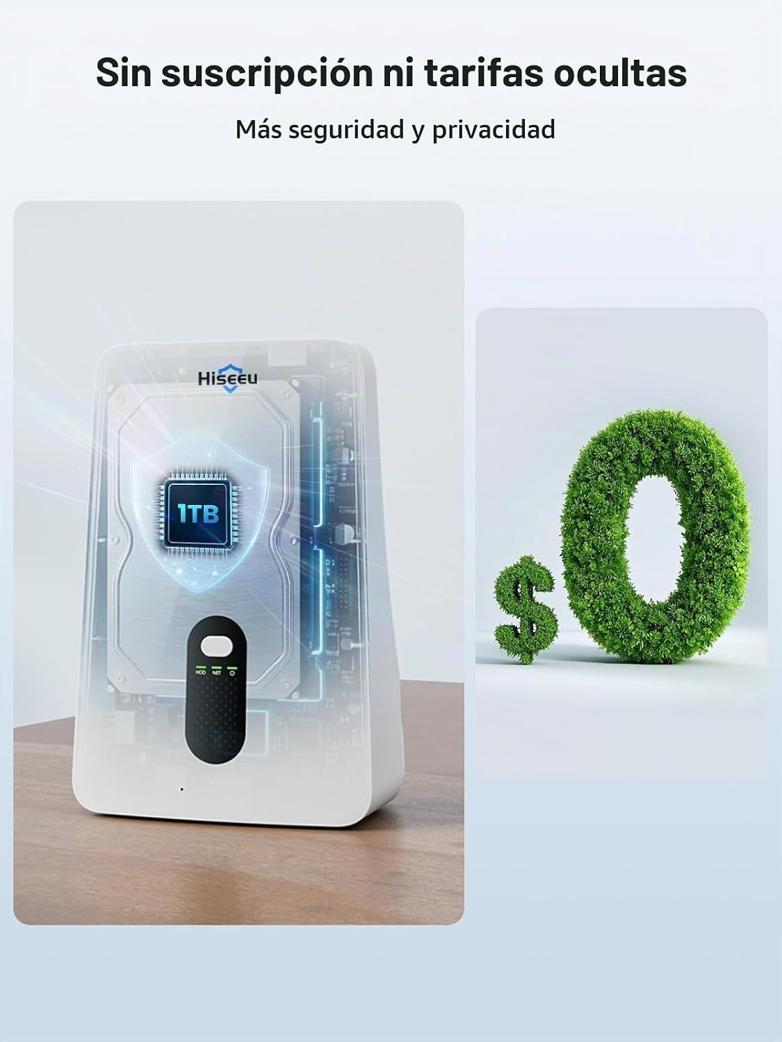 Hiseeu Cámara solar inalámbrica para exteriores, kit de 4 cámaras,...
