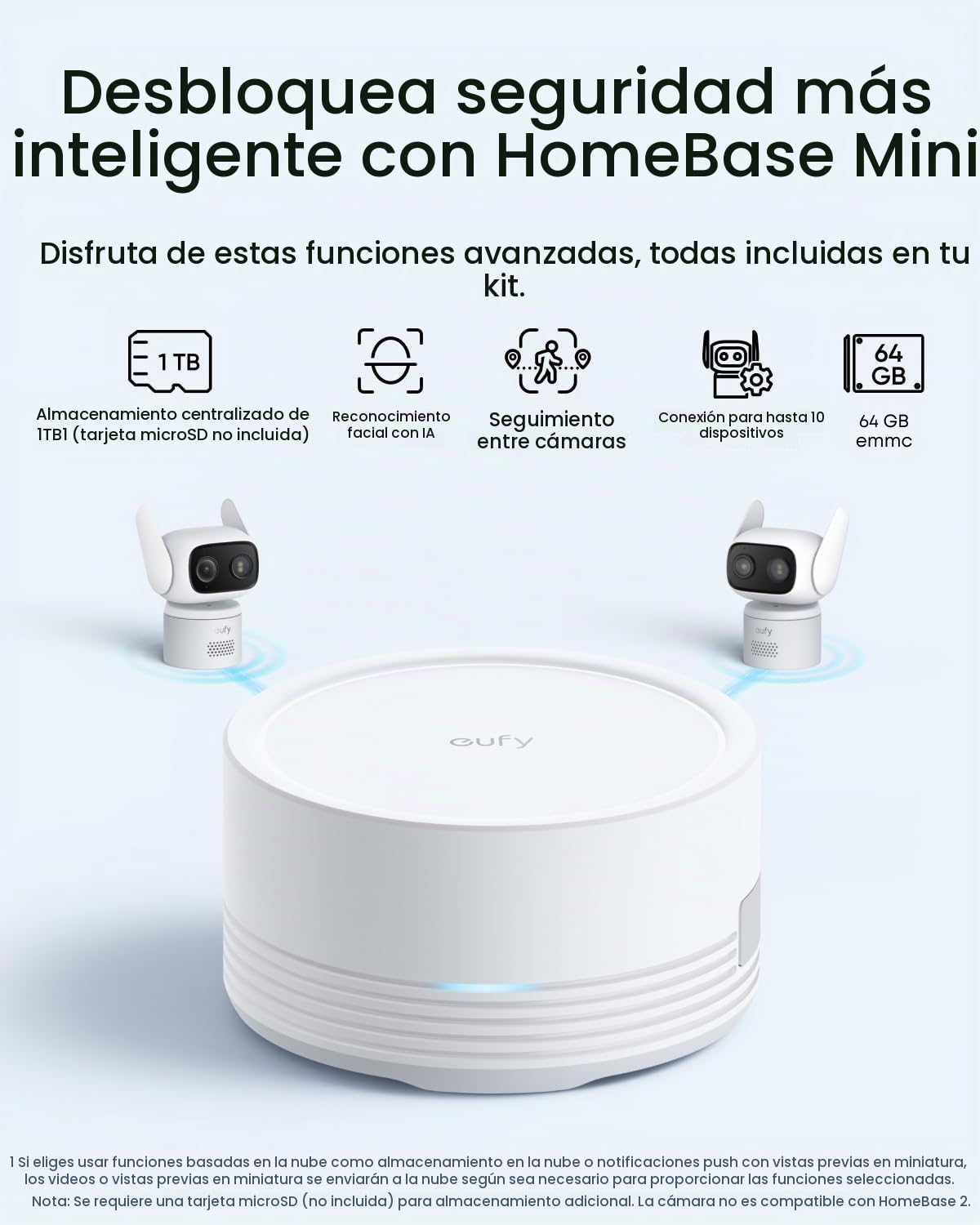 eufy Security Cámara para interiores y exteriores C31, paquete de 2...