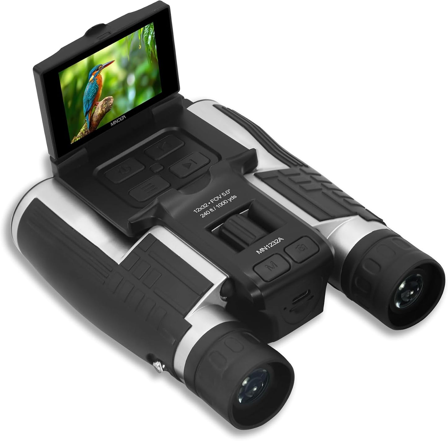 Minolta binoculares digitales 12x32 - Cámara de video 4K UHD, foto...