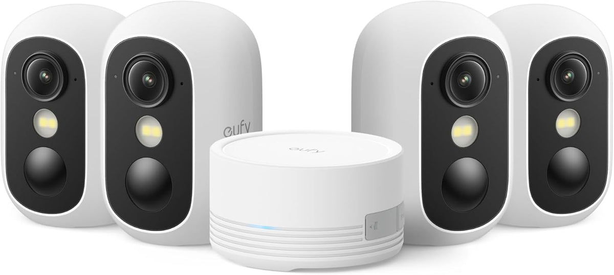 eufy Security eufyCam C35 - Kit de 4 cámaras, cámara inalámbrica pa...