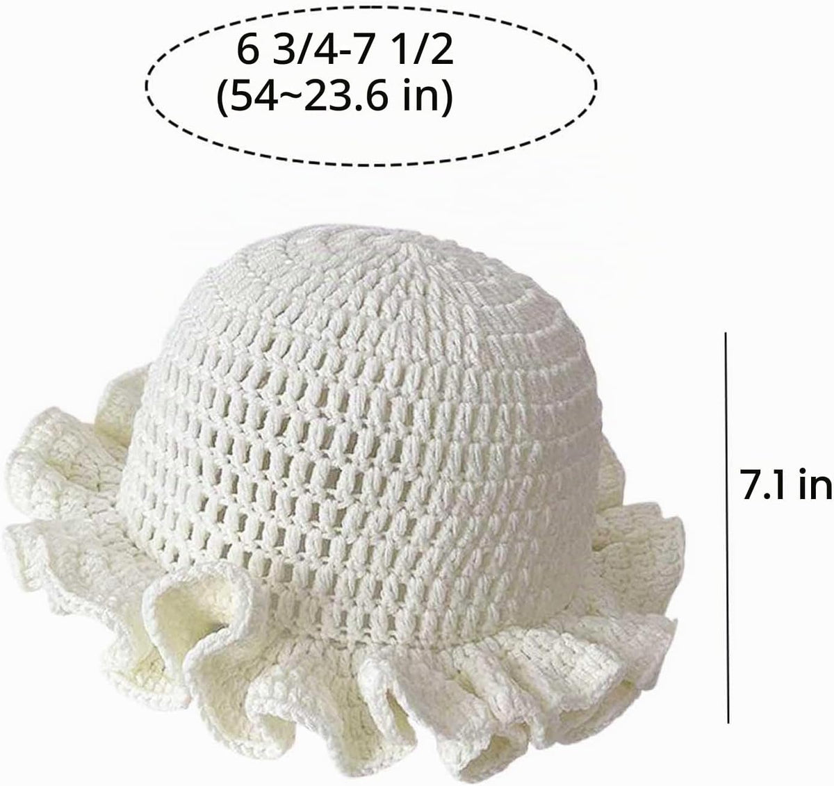 Ahouws Sombrero de Crochet para Mujeres, Gorra de Cubo a la Moda, G...