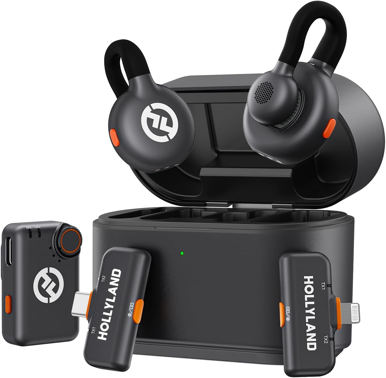 Hollyland Lark M2S Ultimate Combo (cámara RX+USB-C RX+Lightning RX)...