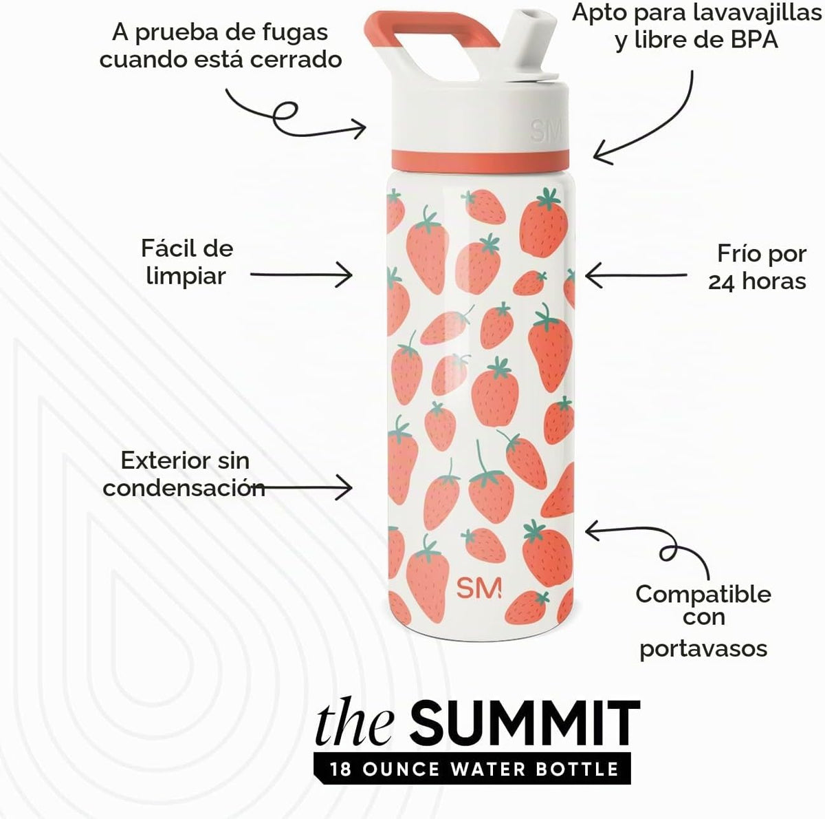 Simple Modern - Botella de agua para niños de la colección Summit c...
