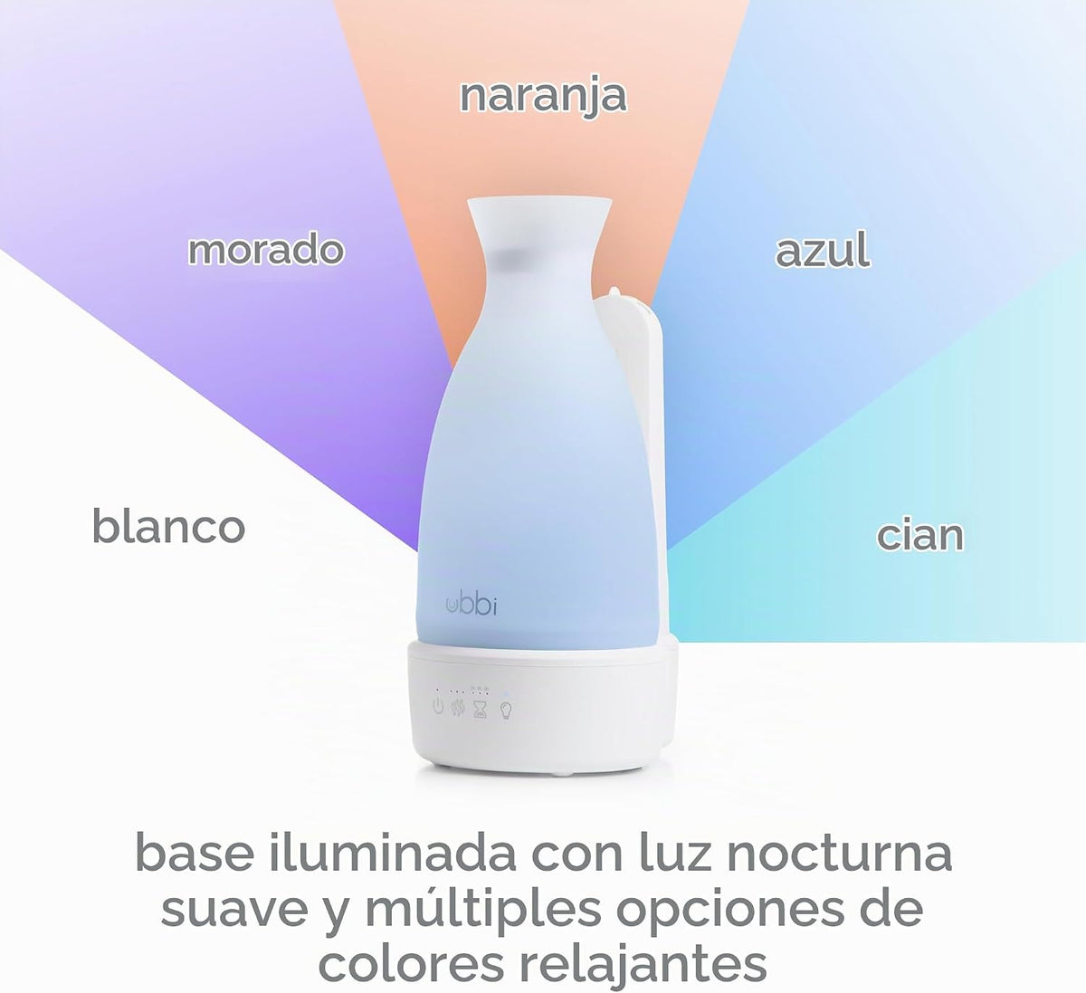 Ubbi Humidificador ultrasónico, diseño de llenado superior fácil |...