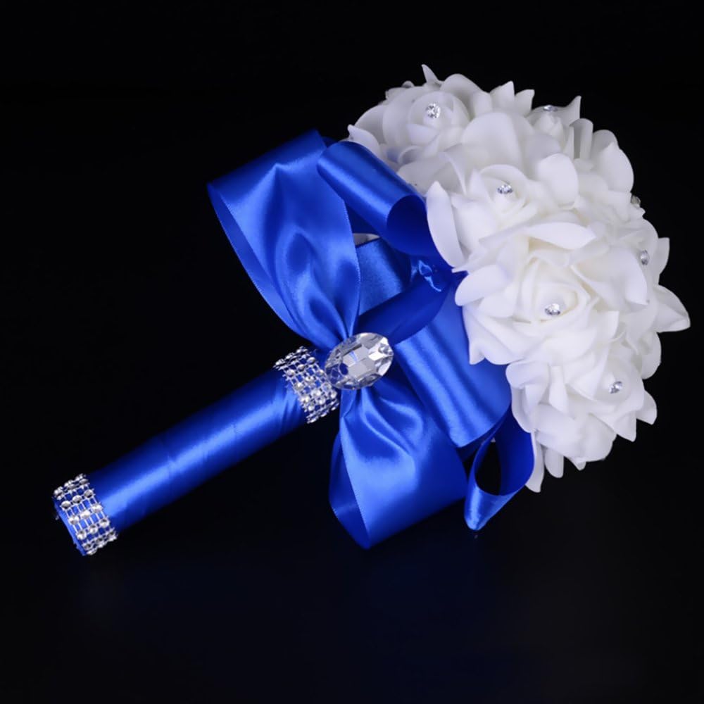 Ramilletes de boda para novia en blanco, ramo de boda para dama de...