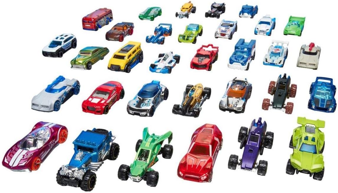 Mattel Hot Wheels caja con 72 autos de juguete fundidos a presión b...
