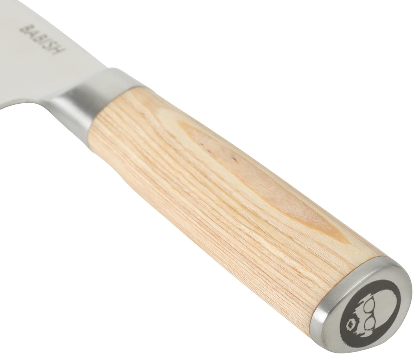 Babish Juego de cuchillos de cocina de madera Pakka ligera forjada...