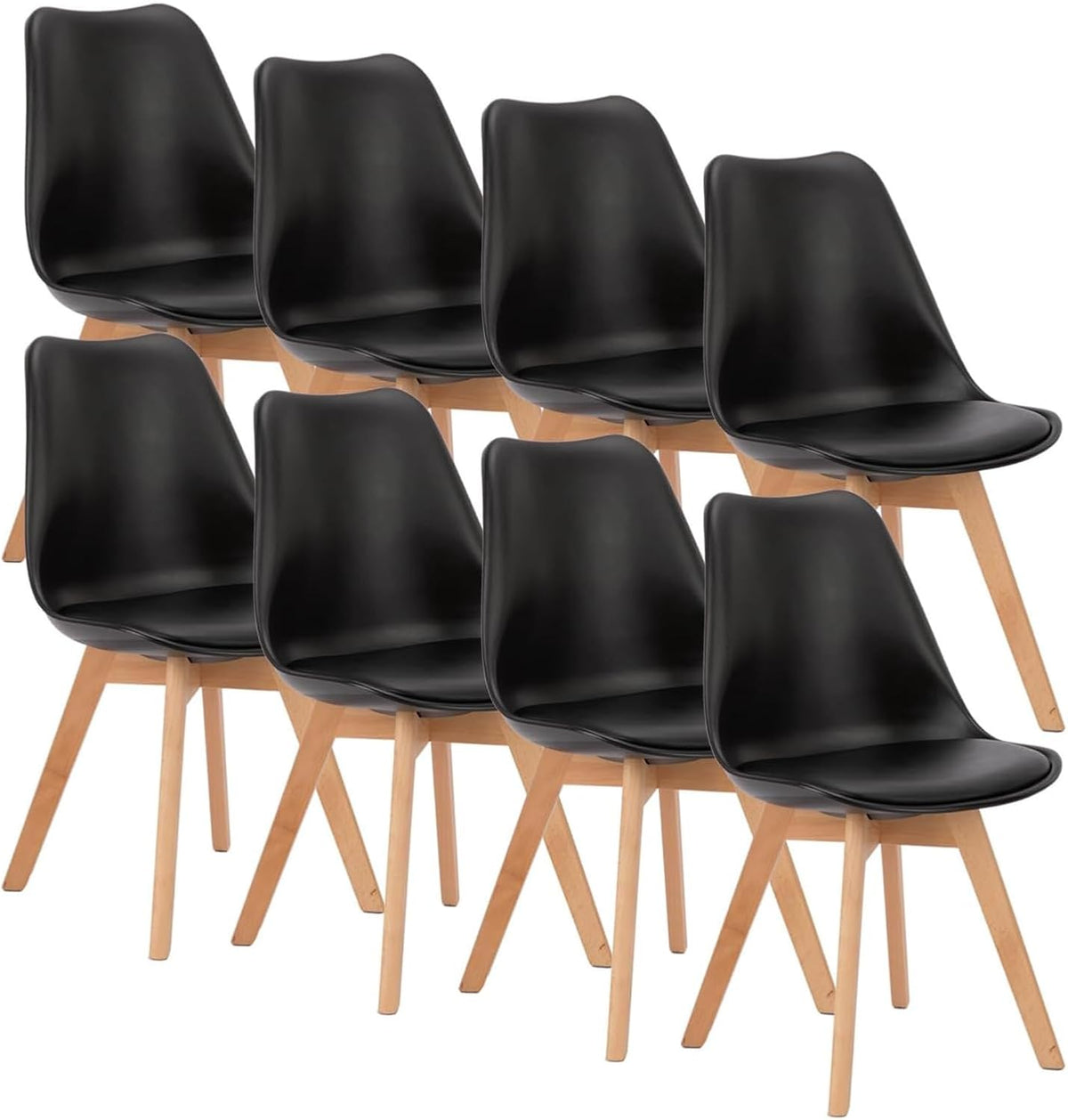 OLIXIS Juego de 8 sillas de comedor, sillas de cocina modernas de m...