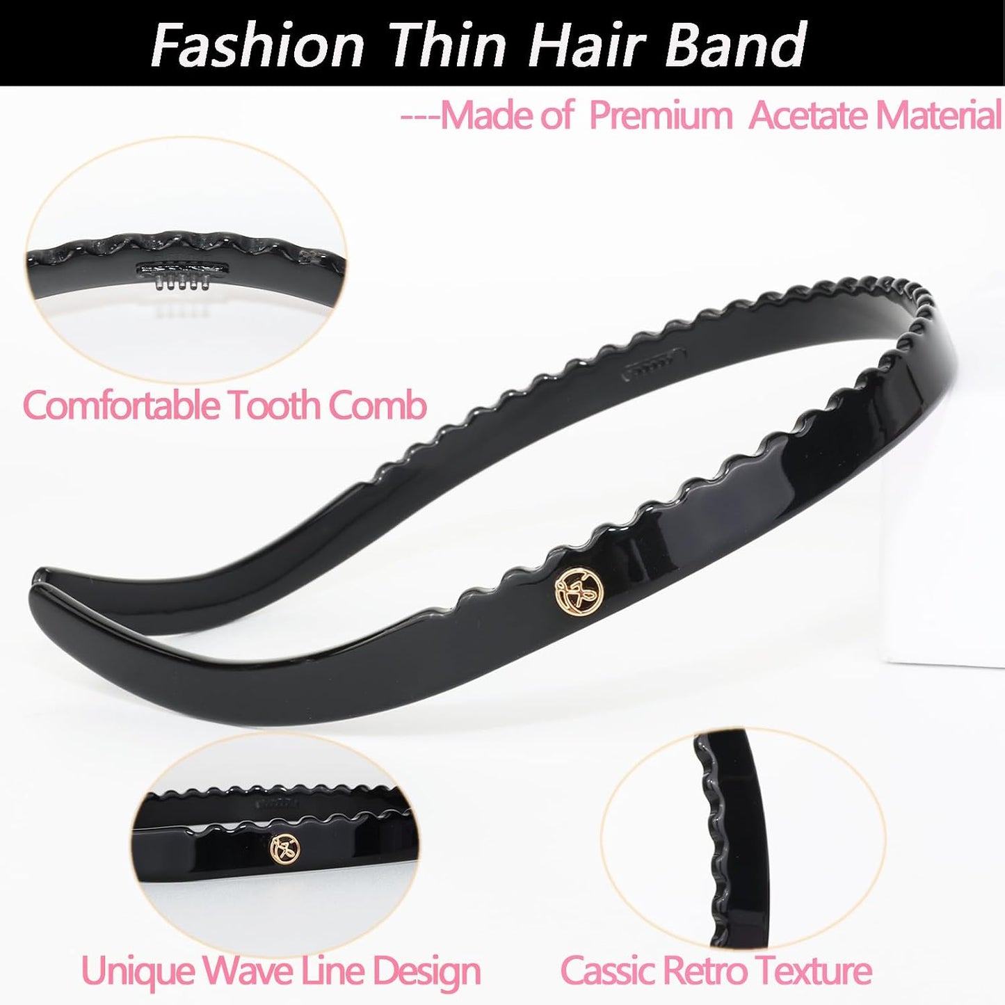 KOVOLITU Paquete de 3 diademas para gafas, sin dolor de cabeza, ant...