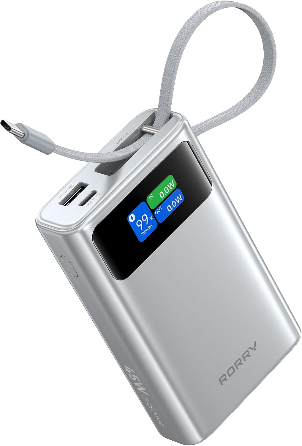 RORRY Cargador portátil de 45 W, cargador de batería de 20000 mAh d...
