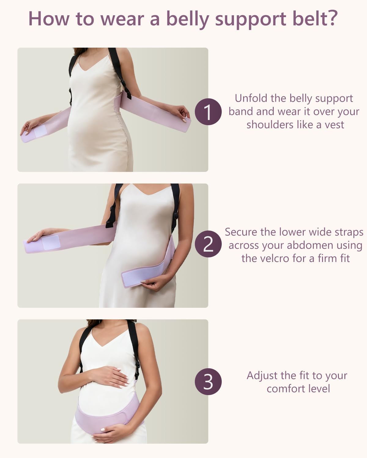 Momfree Bandas para el vientre para mujeres embarazadas, cinturón d...