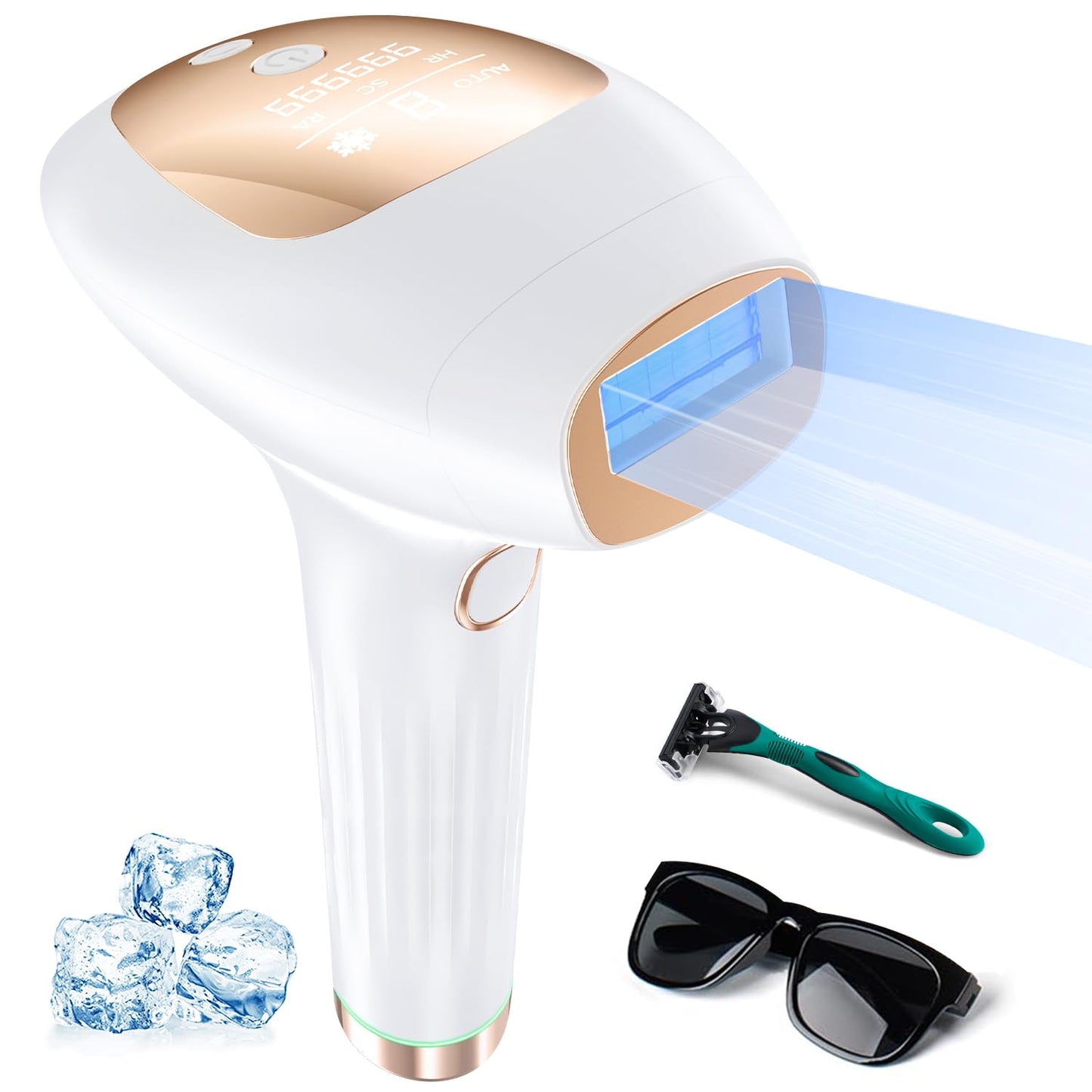 Xsoul Depilación con enfriamiento, dispositivo de depilación IPL in...
