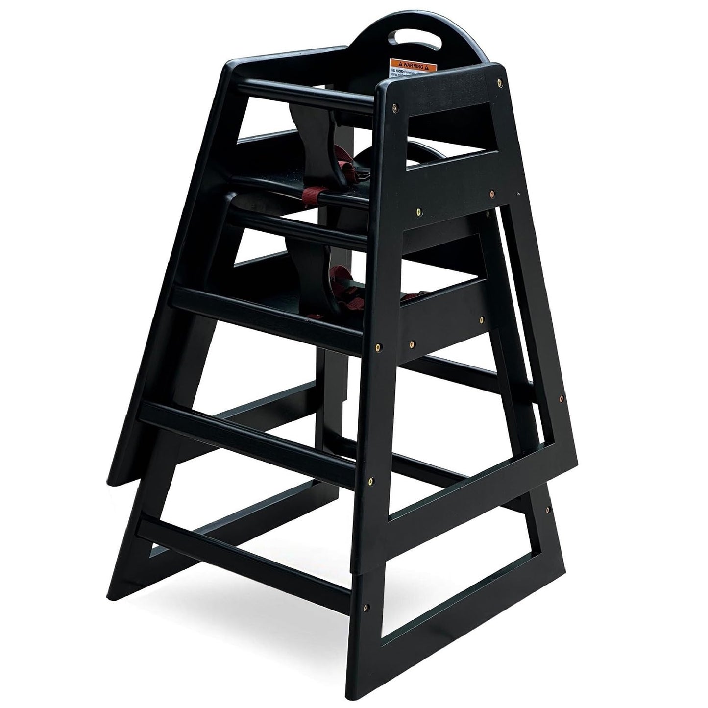 Silla alta de madera para bebés y niños pequeños, silla alta apilab...