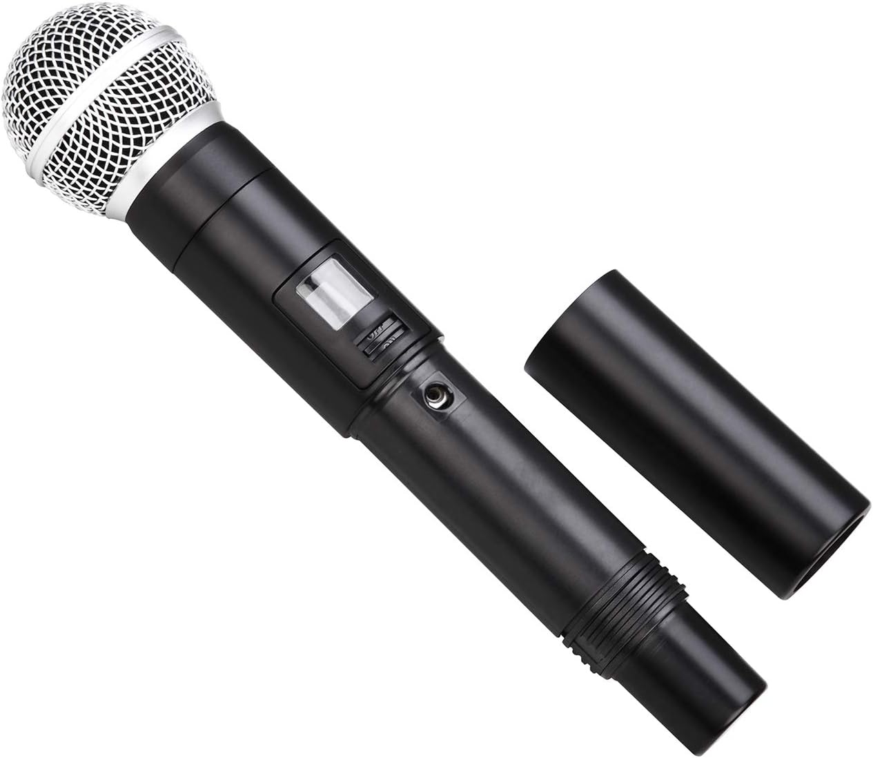 MicrocKing Sistema de micrófono inalámbrico, micrófonos dinámicos d...
