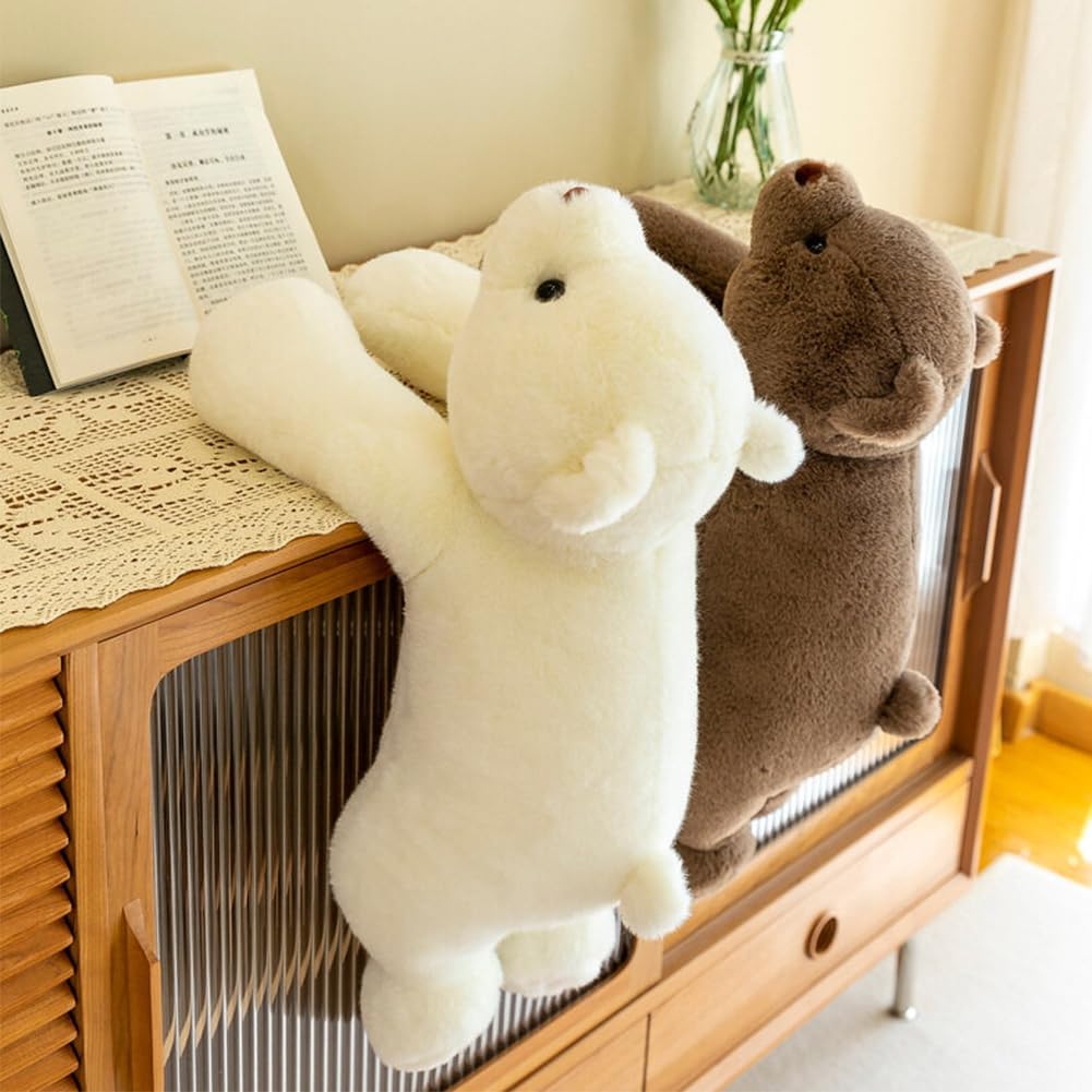 SNOWOLF Animales de peluche de oso con peso, Almohada de peluche de...