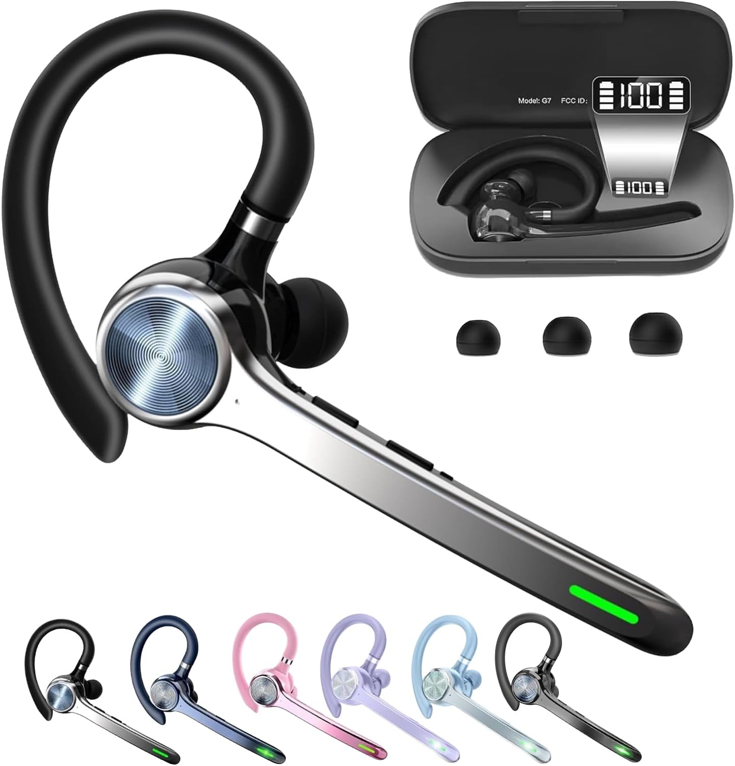 HEIBAS Auriculares Bluetooth, Auriculares inalámbricos Bluetooth co...