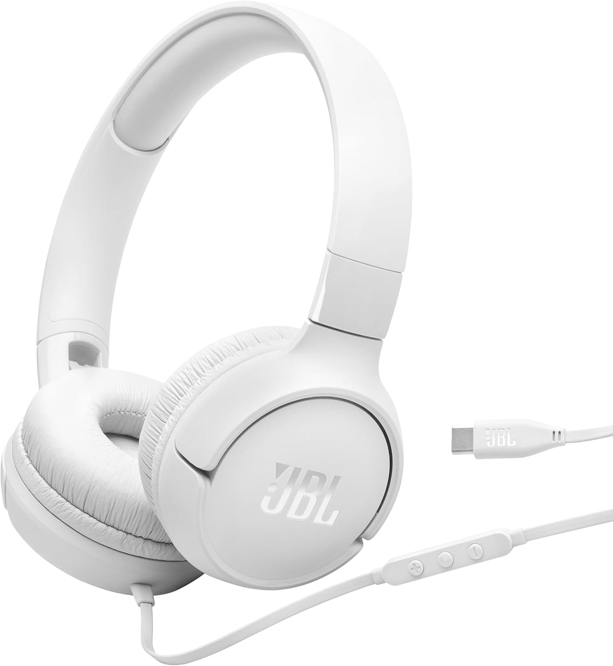 JBL Tune 520C - Auriculares supraaurales con cable USB-C con soport...