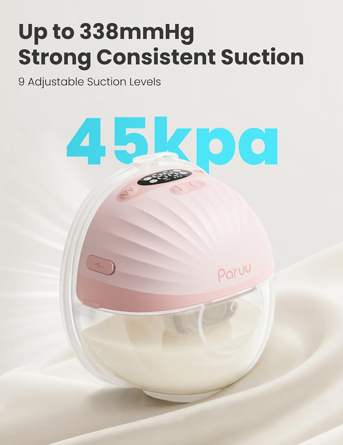 Paruu P10 Pro - Extractor de leche portátil con brida más ancha de...