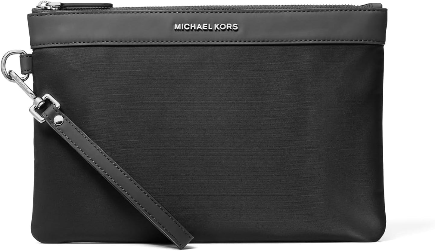 Michael Kors Bolsa de viaje Brooklyn para hombre, herrajes plateado...