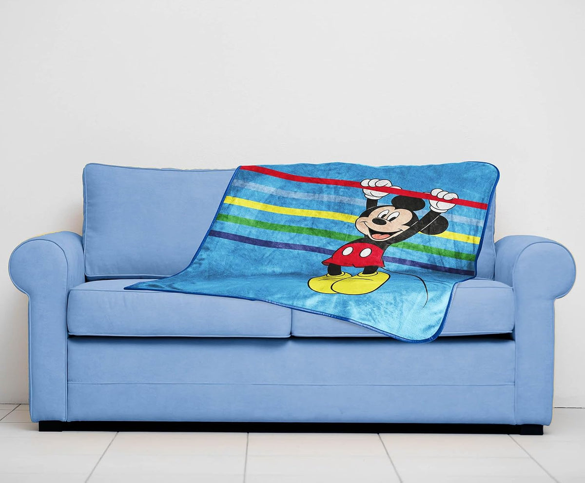 Manta de viaje de felpa de Mickey Mouse de Disney, mide 40 x 50 pul...