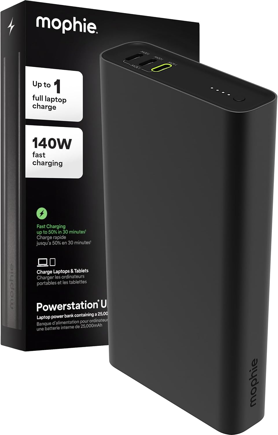 Mophie Powerstation Fast 25,000mAh Batería externa | Carga rápida e...